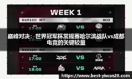 巅峰对决：世界冠军杯常规赛哈尔滨战队vs成都电竞的关键较量